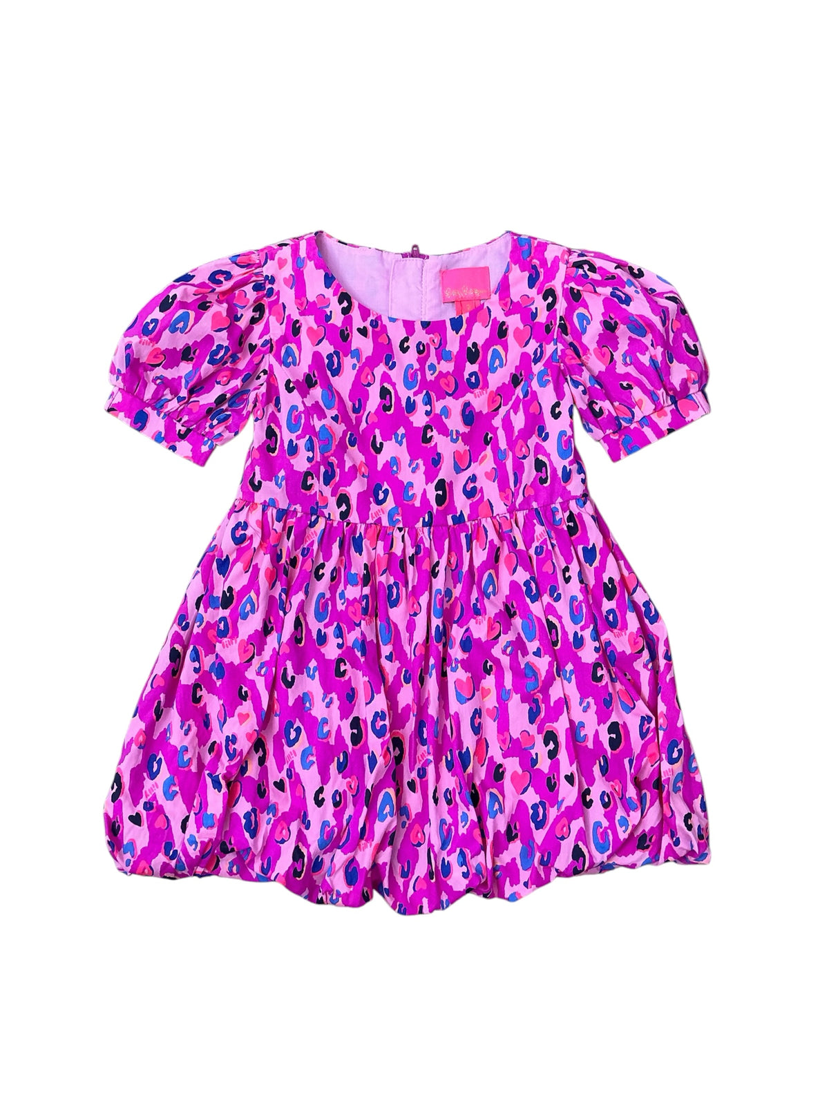 Lilly Pulitzer Kids Moiraine Dress Wild Fuchsia Spotted in Love - Size 2