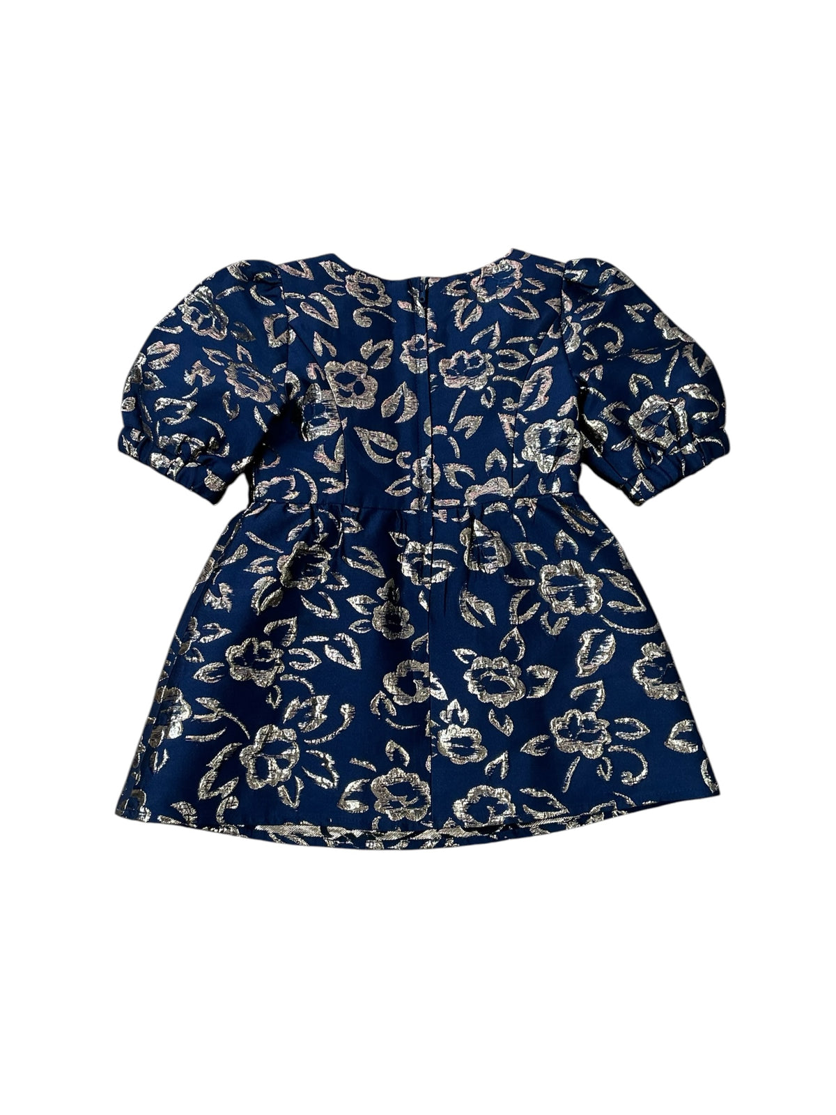 Lilly Pulitzer Kids Mini Kasslyn Dress Gold Puff Floral -  Size 2