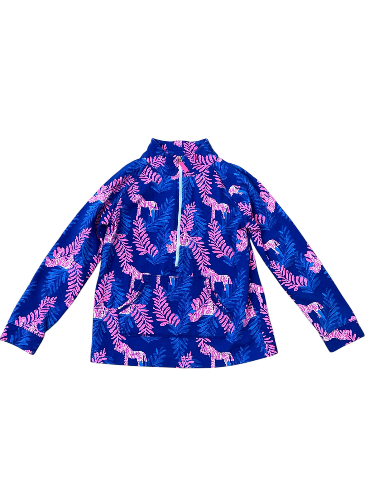 Lilly Pulitzer Kids Mini Killian Popover Royal Purple Dazzle - Size XL 12-14