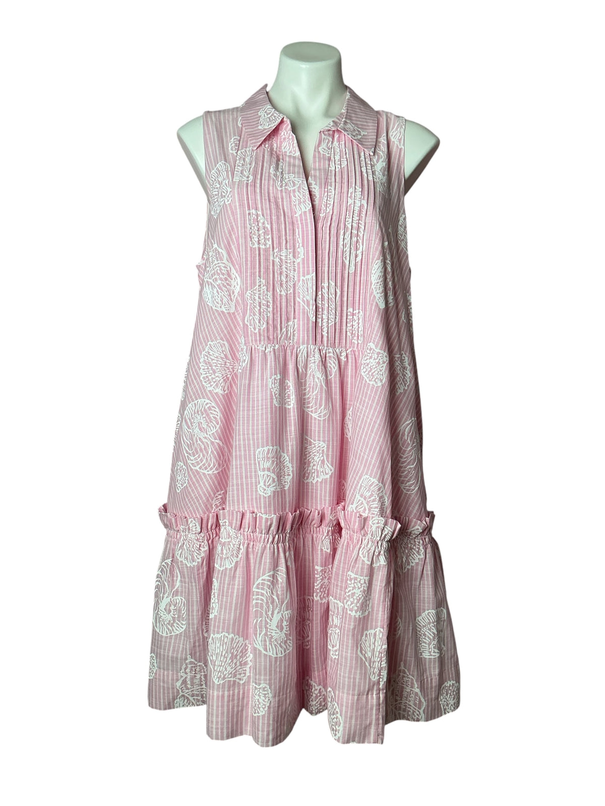 Lilly Pulitzer NWT Caylinn Sleeveless Conch Shell Pink Pigment Printed Secret - Size XL