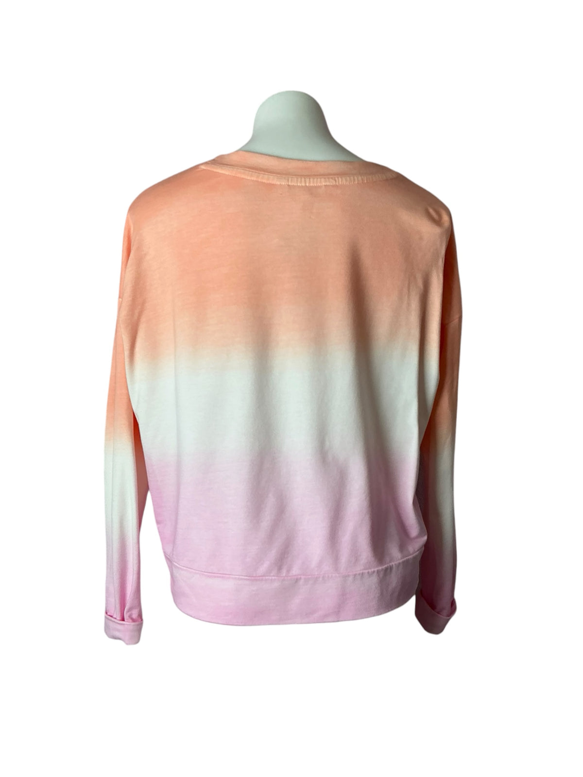 Lilly Pulitzer Sheridan Long Sleeve Sweatshirt Cantaloupe Dip Dye - Size S