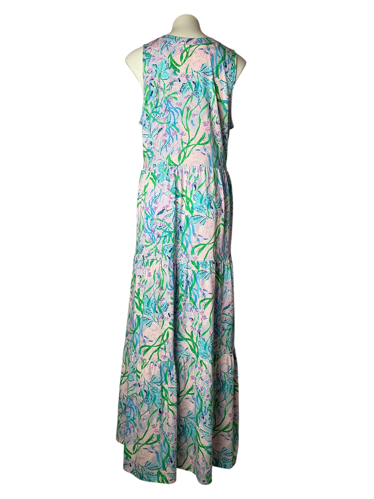 Lilly Pulitzer NWT Sydnee Maxi Dress Multi Seacret Escape - Size L