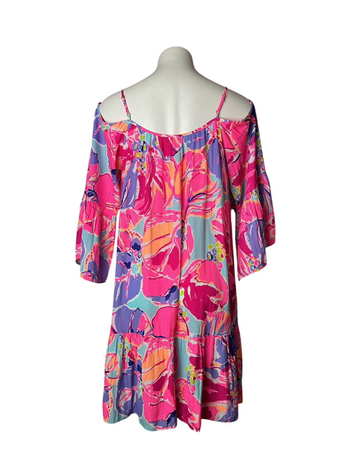 Lilly Pulitzer Alanna Off The Shoulder Dress Multi Jam Out - Size M